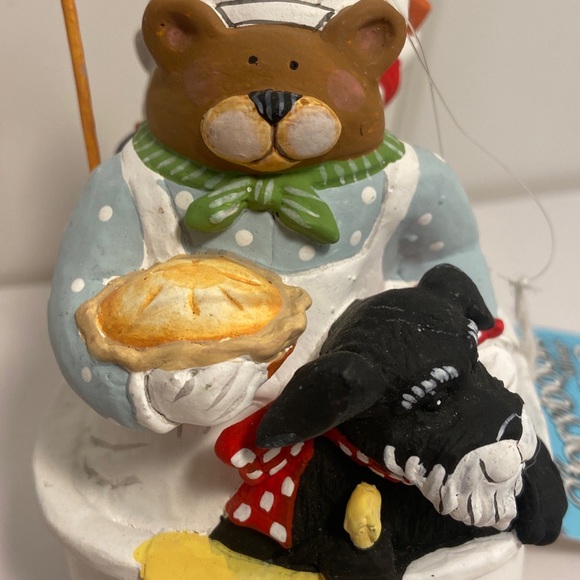 Vintage Dept 56 Storybook RUB A DUB TUB Christmas Ornament cat dog bear 2000 - Picture 2 of 16